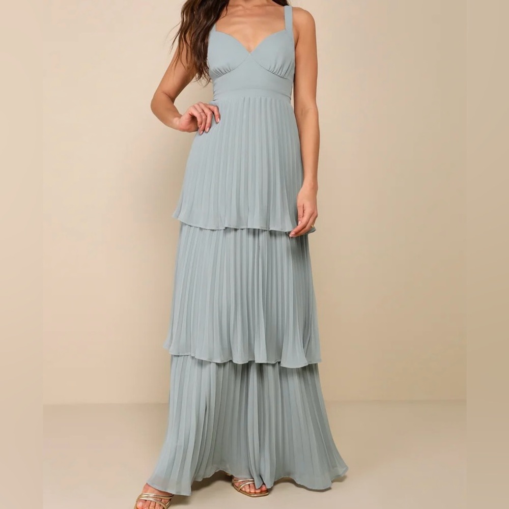 Sage Green Lulus Dress, M